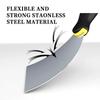 Stainless steel putty knife with rubber handle scraper, putty scraper, 6-inch stainless steel putty knife