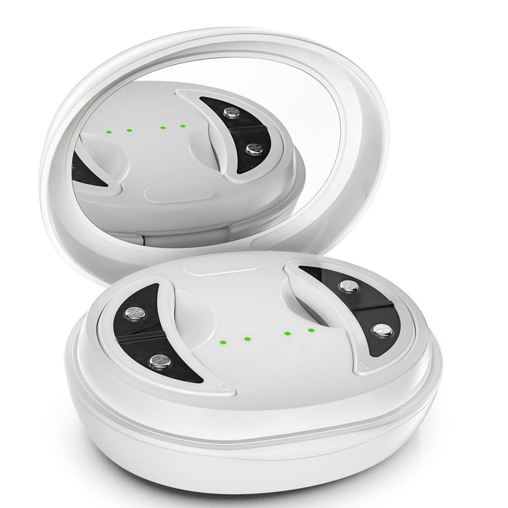 

Eye Facial Massager Beauty Device Vibration 3 Levels EMS Instrument Dark Hot Circle Relieve Infrared Hot Compress Eye Firming