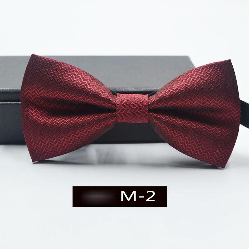 

Полосатый формальный атласный галстук-бабочка, свадебные классические регулируемые галстуки, модные мужские галстуки 6*11cm красный