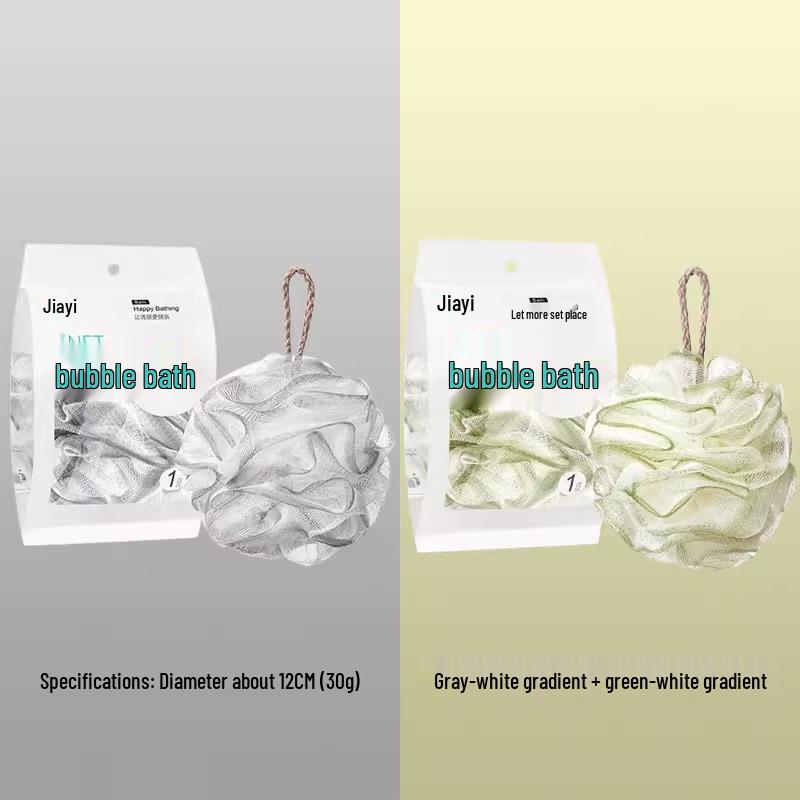 Super Soft Colorful XL Bath Flower Ball - Durable, Individually Packaged, Non-Fall Foam for Bath Use