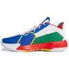 Court Vision 2.0 Punta Rotonda Stringate Pelle Sintetica Traspiranti Scarpe da Basket Mid-Top da Uomo Sneakers Bianco Rosso Blu FZ1457