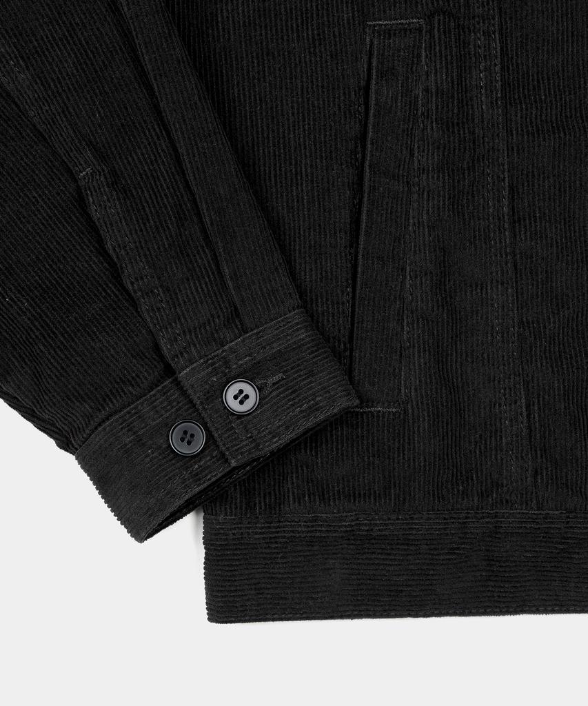 Excontainer Corduroy Trucker Jacket (Black)