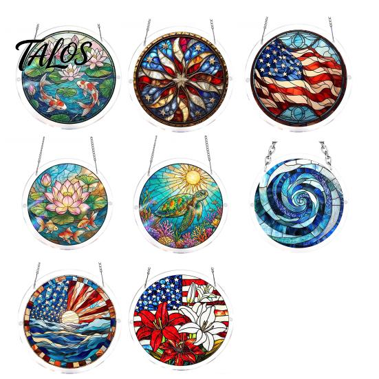 Puzzle Gift for Adults Acrylic Suncatcher, Artistic Window Hanging Ornament, 7.48 Inch Sun Satisfying Weekend Project Catcher Decoration, Ideal