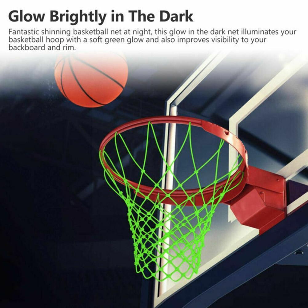 Luminous Basketball Net Green Fluorescent Sports Net Basketball Net Self-luminous Adult Basketball Children's X9O8