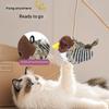 Interactive Cat Toys Electric Squeaky Simulation Bird Plush Cats Pets Teasing Toys With Feather Kitten Chirping Bird Toys