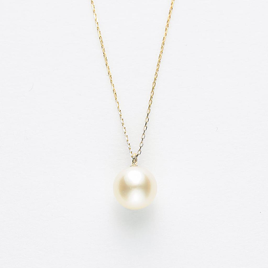 Estelle Official [Web Exclusive] Women's Necklace in 10K Yellow Gold with June Birthstone Akoya Pearl (Product Code: 0351-0939-0041-0000)
