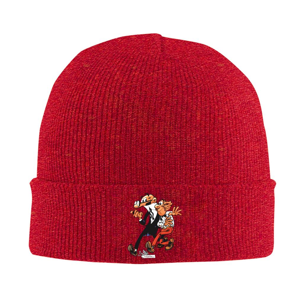 Mort  Phil Mortadelo y Filemón  Beanie Hats  Bonnet Hats Men Women Hip Hop Gym Skullies Beanies Spring Printed Warm Caps