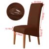 100%Waterproof Fabric Chair Cover Elastic XL Size Slipcover Solid Color Long Back Chair Covers Washable For Kitchen Home Hotel