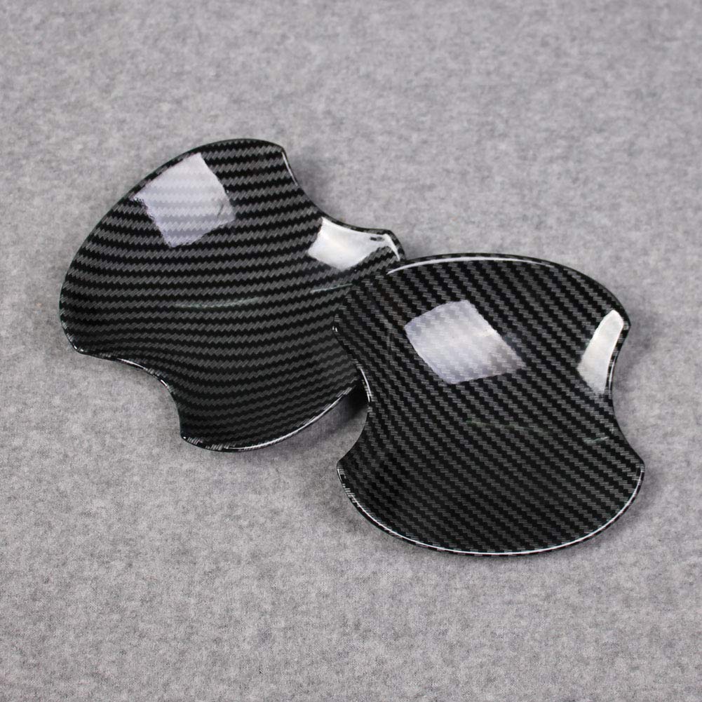RUIQ Exterior Door Handle Protector Cover for Toyota New Raize 200 Prevents Doorknobs from Scratches by Specially Designed for Toyota Black Carbon