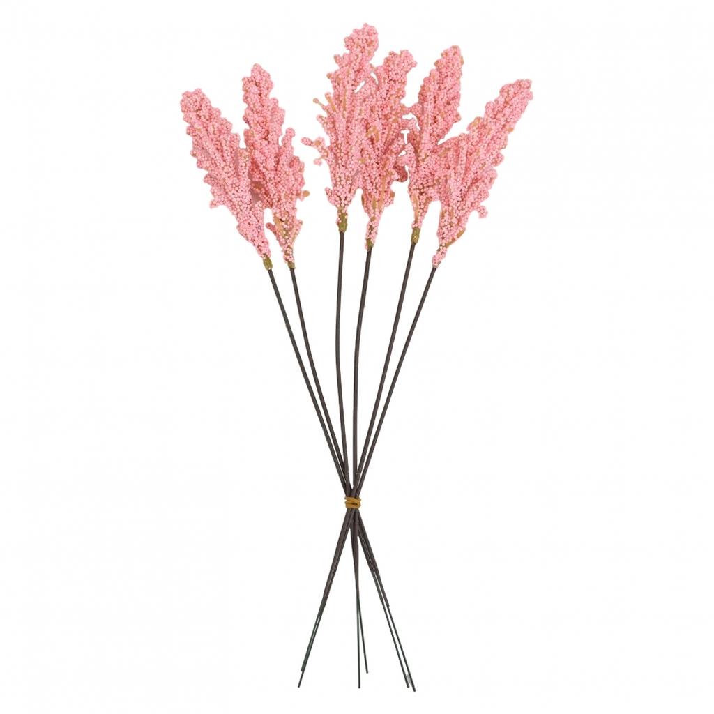 Vanilla Mini Foam Berry Spike Bouquets for Home Decoration (6PCS)