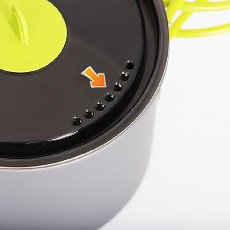 Portable Camping Pots with Lid Outdoor Cooking Pots NonStick Camping Cookware for Camping Hiking Picnic Travel Backpack