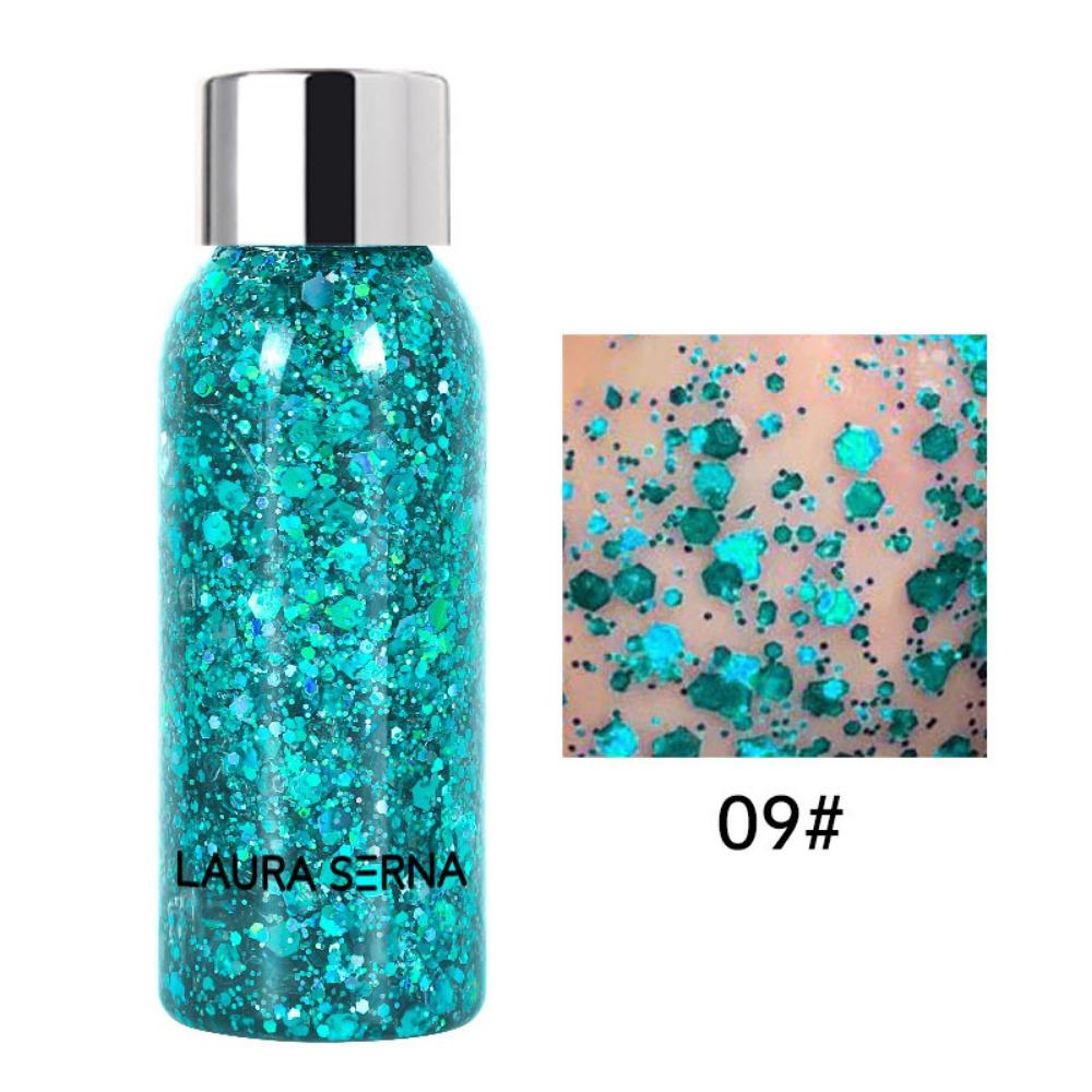 Gel, Sequins Face & Body Glitters Nail Hair Face Body Decoration Art Sequins Gel  Hair Decoration