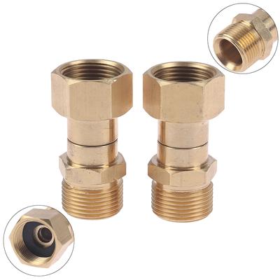 Brass High Pressure Washer Swivel Joint Connector Hose Fitting M22 14mm 15mm Thread 360 Degree Rotation Hose Sprayer Connector