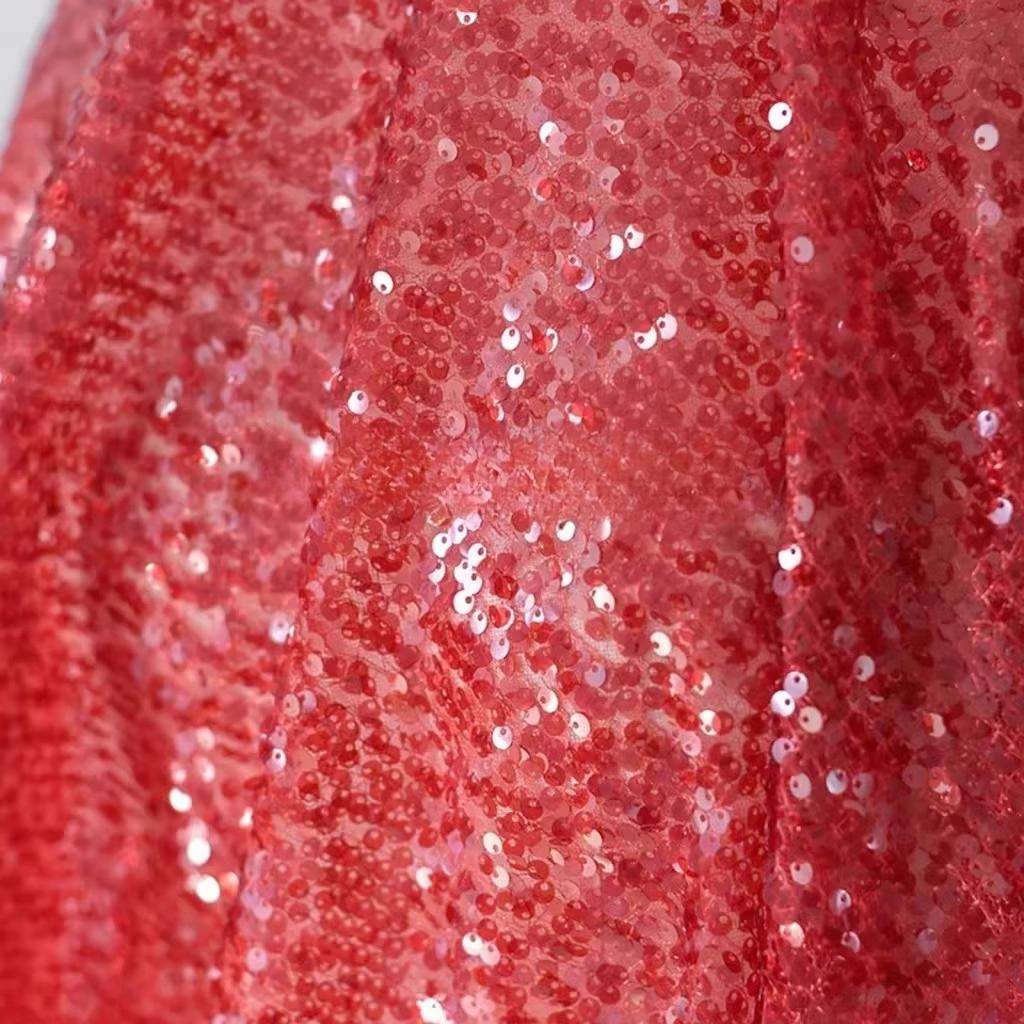 Color Heavy Industry Full Sequin Fabric Multi-color Wedding Dress Designer Clothing Fabric background Decorative Fabric