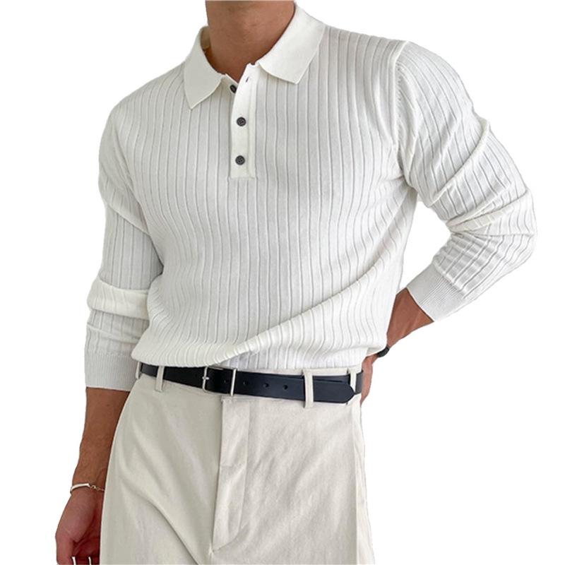 Men's Slim-Fit Autumn Winter Knitwear: High-End American Muscle Fitness Fashion