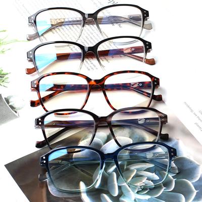 Turezing Blue Light Blocking Reading Glasses for Men Women Fashion Flower Frame Prescription Eyeglasses