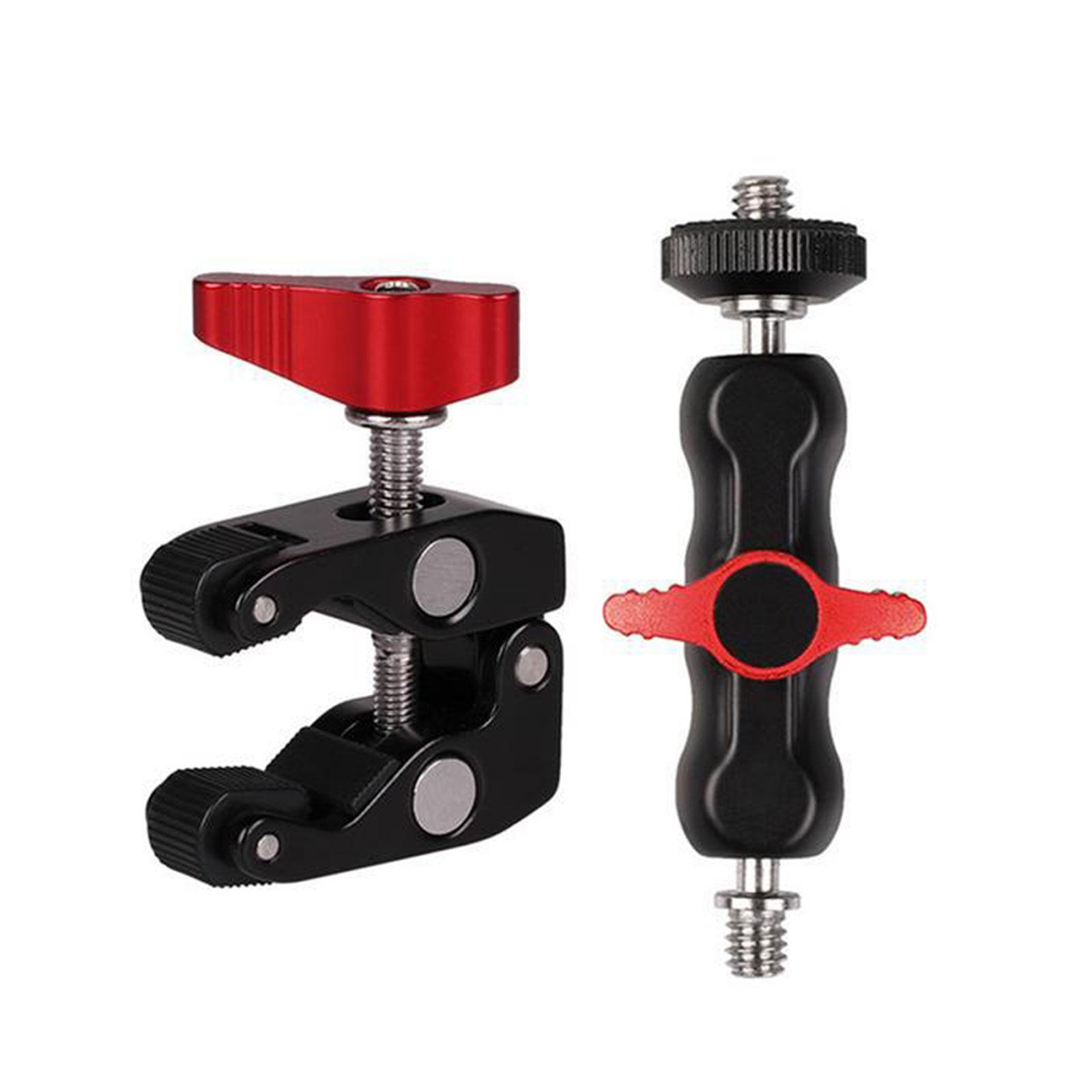 

DSLR Camera Clamp Mount with 360 DegreeBallhead Magics Arm for LED Lights and Phones 1