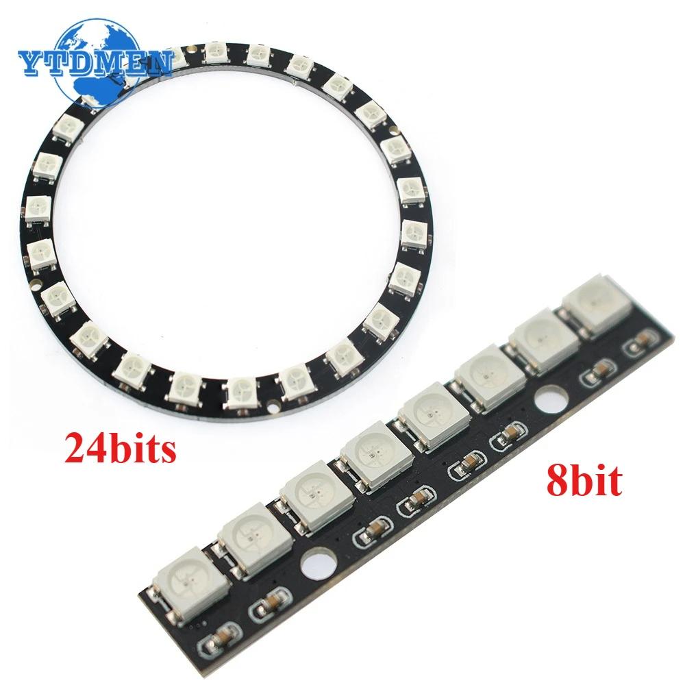 1pcs RGB LED Controller Module 8Bit 24Bit WS2812 5050 LED Lamp Panel Module Strip Driver Board for Arduino