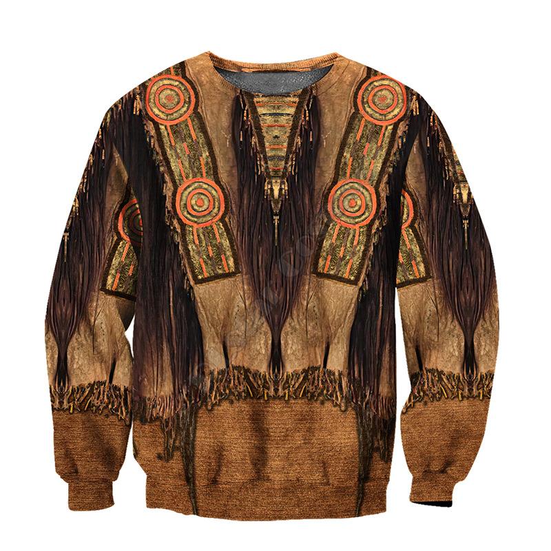 Spring New Men's Sweatshirt Fashionable 3D Digital Loose Casual Round Neck Pullover Top