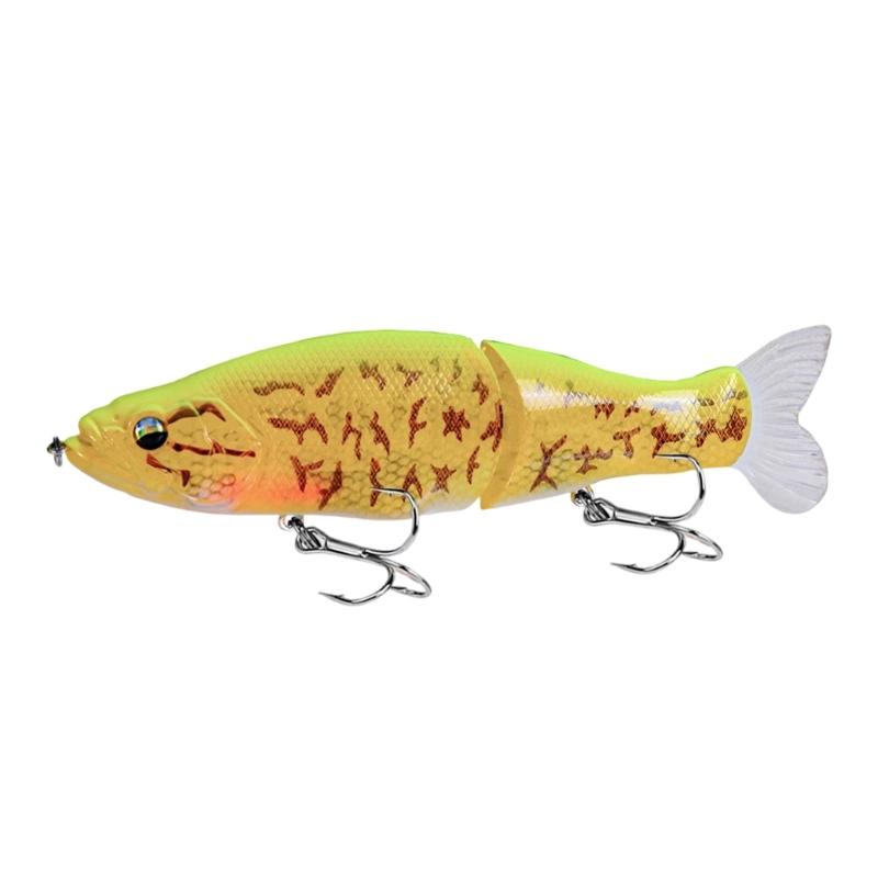 Swimming Lures Multi Jointed Swimbait with Treble Hook 32g 135mm Fishing Lure Artificial Hard Baits