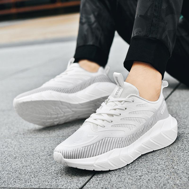 Outdoor Running Shoes Men's Autumn Mesh Breathable Marathon Jogging Shoes Fashion Shock Absorption Men's Casual Sports Shoes