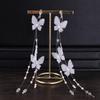 Bridal Hair Accessory butterfly , Flower Hairband ,earrings for Women and Girls