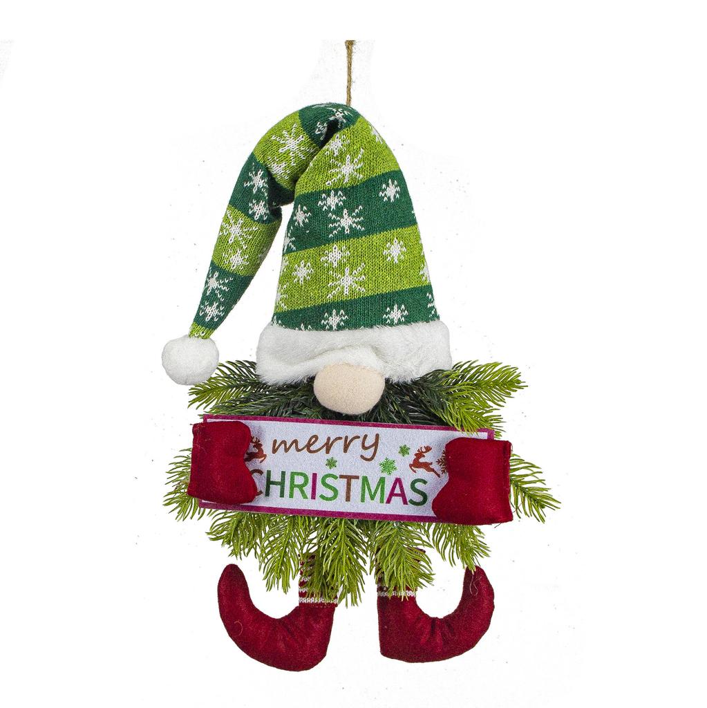 Christmas Pendant Snowflake Hat  Needle Pendant Decoration Christmas Tree Decoration Props Christmas Eve Home Restaurant Decoration