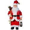 Festive Standing Santa Claus Doll with Creative Christmas Backpack Ornament