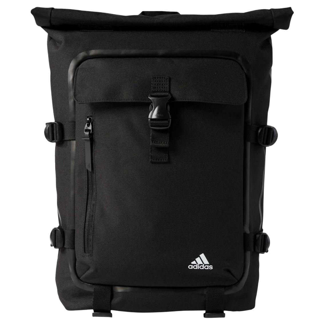 Adidas 20L Minimalist Versatile Solid Color Backpack Unisex Backpack Black BK5660 Black