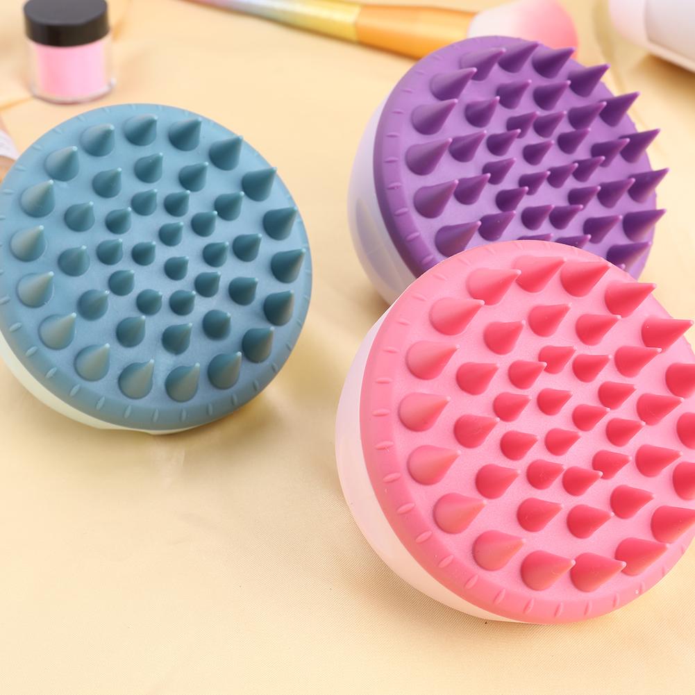Silicone Hair Scalp Care Brush Wet Dry Scalp Scrubber Hair Wash Tool Scalp Exfoliator for All Hair Types of Women Men Kids Pets