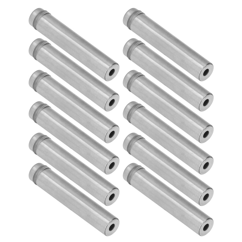 12PCS Stainless Steel Standoff Screw 12x60MM Sign Holder Mounting Screws with Wall Anchors