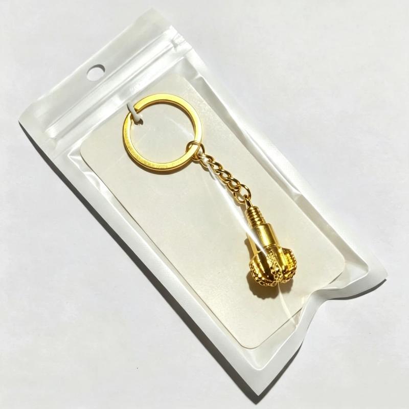 Oilfield Drill Bit Keychain 1Pcs Vintage Style Metal Pendant Key Holder Decor for Bag Key Organizer Worker Gift