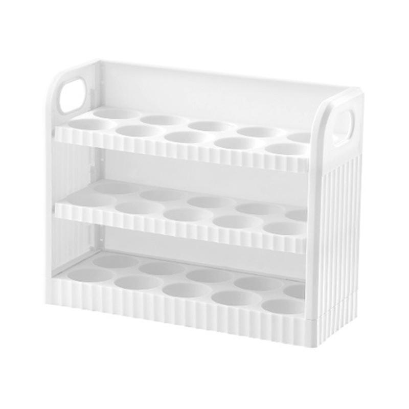 Ящик для хранения свежих яиц в холодильнике держатель для яиц кухонная стойка для яиц органайзер для холодильника полка вмещает 30 свежих яиц белый 3979₽