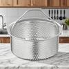 Universal Stainless Steel Steamer Basket | 304 Food-Grade Insert for Rice Cooker/Instant Pot | Dishwasher-Safe Multifunction Col