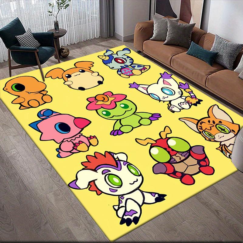 Digimon Dreamy Illustration Area Rug, Digimon Fan Cozy Carpet, Perfect Gift.chl 60x90cm