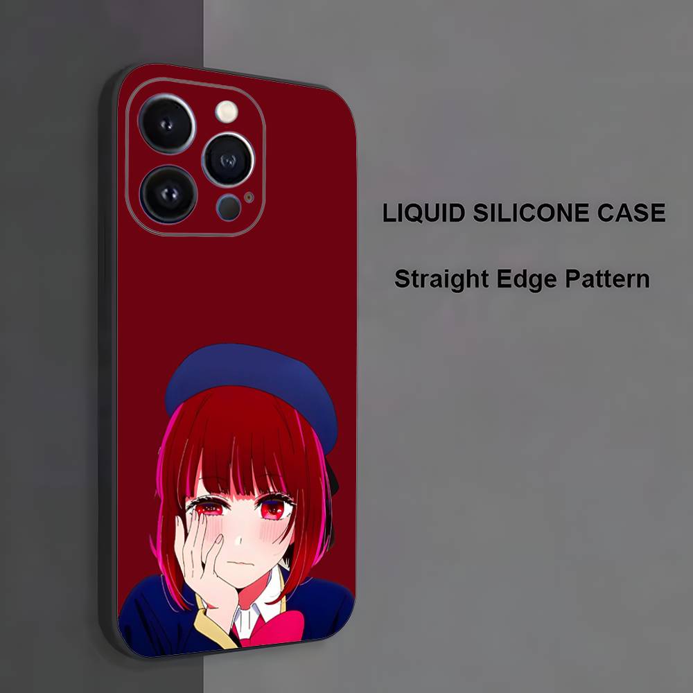 Чехол для телефона Oshi no Ko Kana Arima для iPhone 17,16,15,14,13,12,11 ,Pro Max,XS,X,XR,SE,Mini,8,7, Мягкий силиконовый черный чехол iPhone15plus