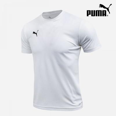 Puma Galleria Puma Team Rise Gola Redonda Branco Manga Curta Saúde Camiseta