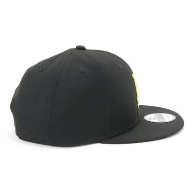 Flat Visor Cap MLB Hat LA 950 LOSDOD BLK MT GLD 25J Black/Gold M/L