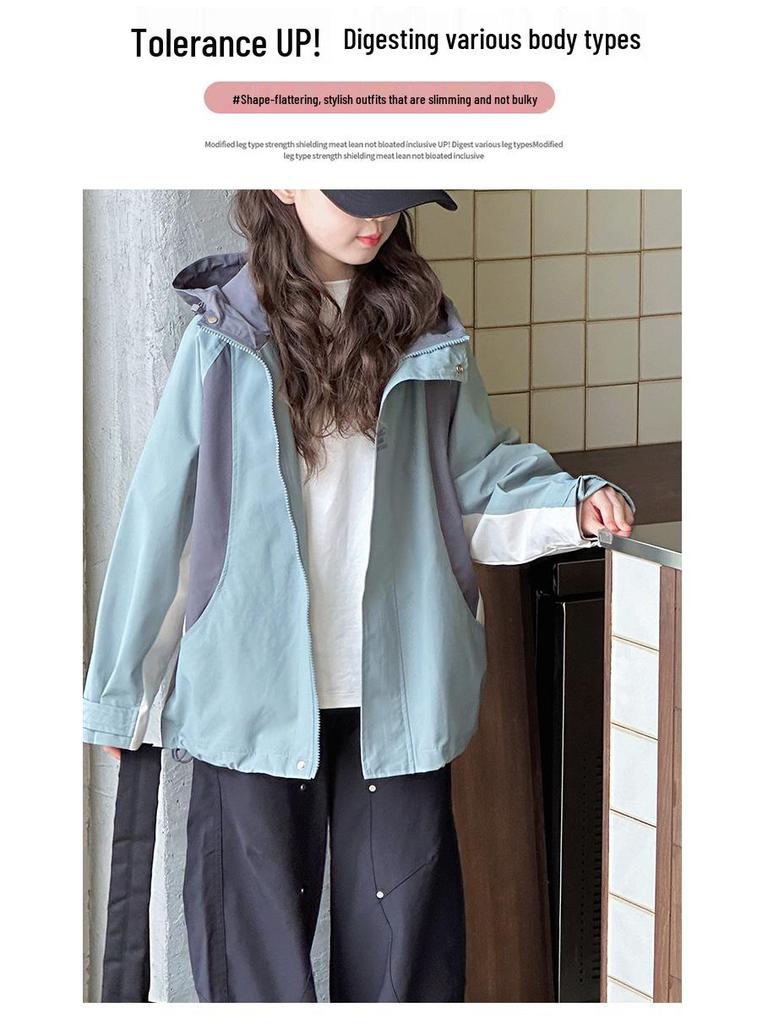 2025 Mädchen Kapuzen-Windjacke - Stilvoller Frühlings-/Herbstmantel für Jugendliche