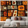 2D African Tribal Geometric Live Streaming Background Cloth