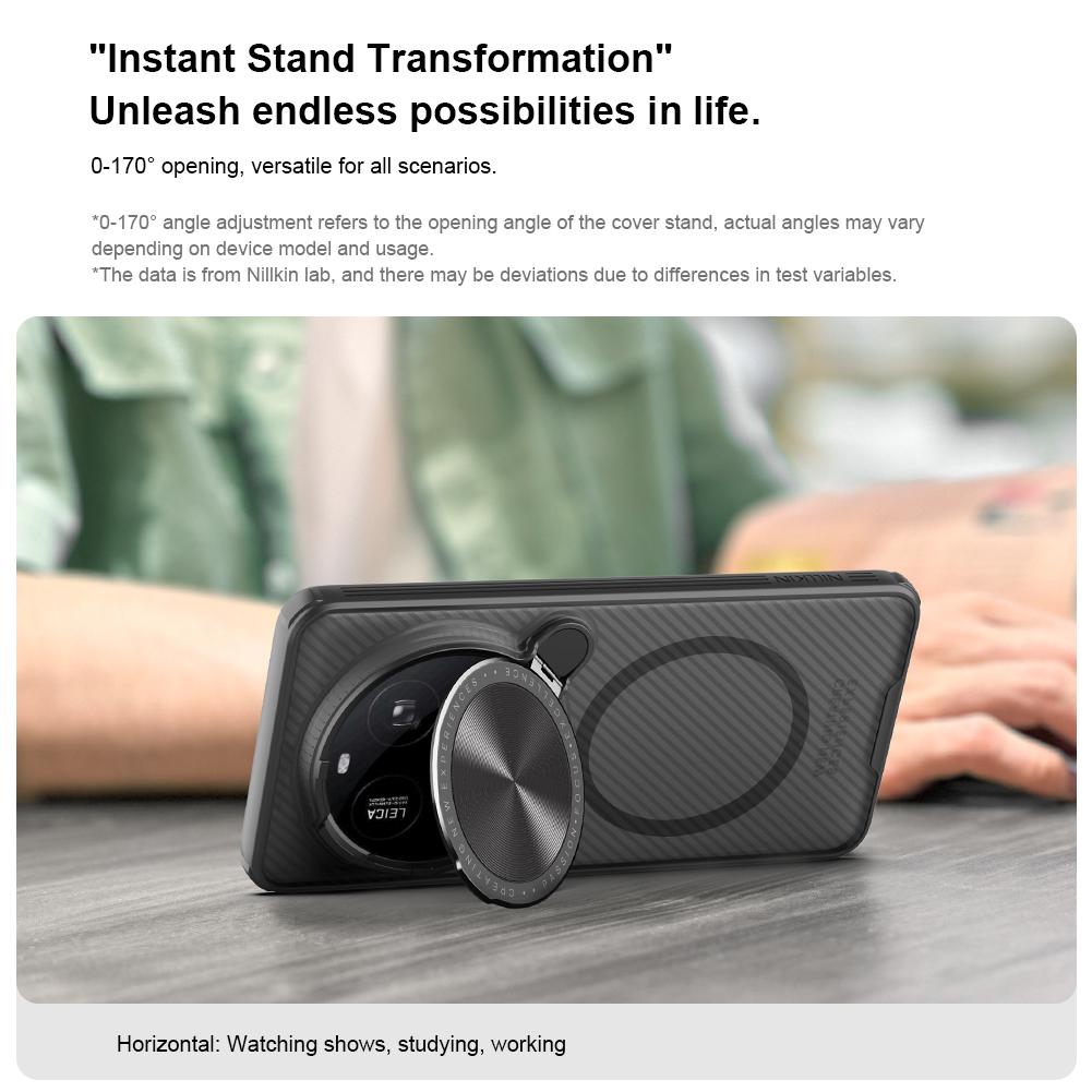 For Xiaomi MI 15 Ultra Phone Case Nillkin CamShield Prop Magnetic Clear Version Hard PC+TPU Shell Shockproof Back Cover