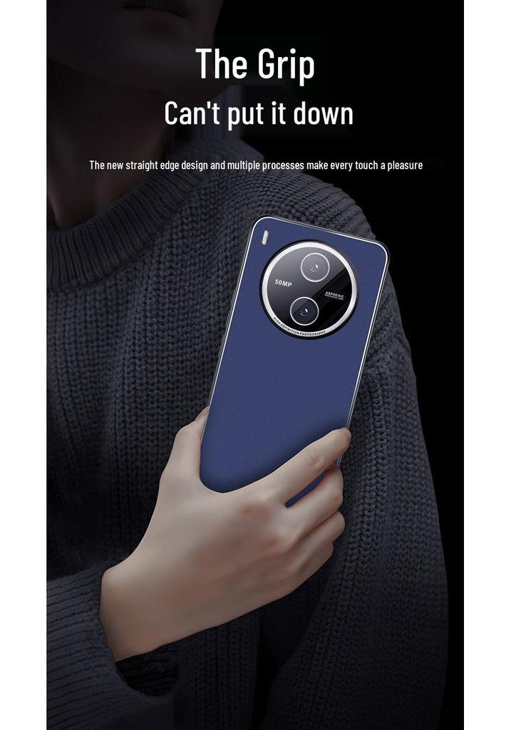 Metal Matte Protective Phone Case for Vivo Y600 Pro with Silicone Full Coverage and Lens Protection