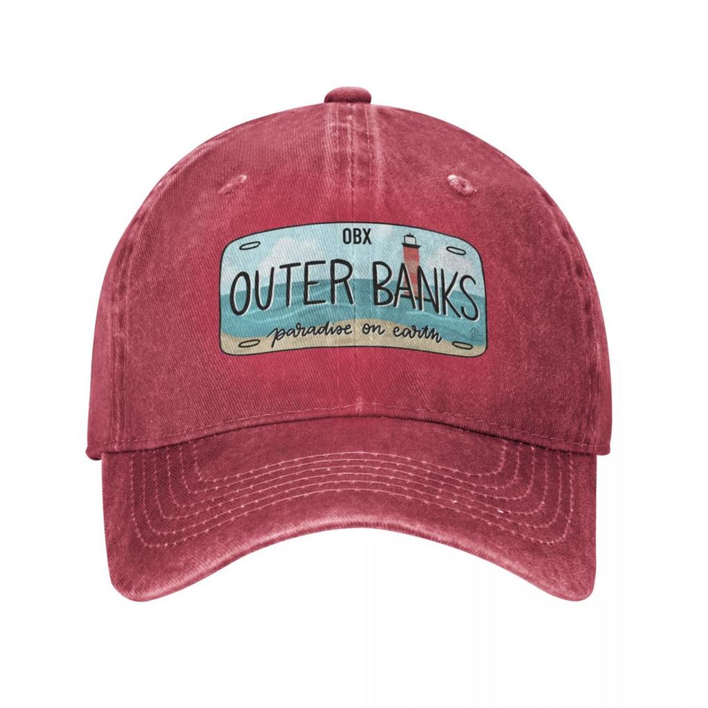 Outer Banks Original OBX SPZ Doplňky k čepici kšiltovky Fashion Distressed Denim Washed Snapback Cap Summer Hats Cap