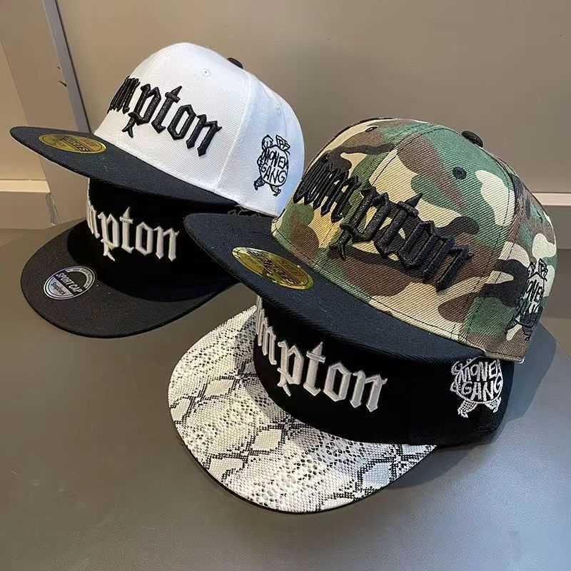 European & American Compton Youth Street Dance Flat Brim Cap - Trendy Hip Hop & Couple Style Fashion Baseball Hat