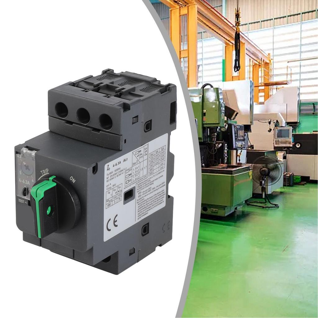 Manual Engine Start Button, Electric Motor Circuit Breaker AC690V 4-6.3A Knob Thermal Magnetic Motor ,