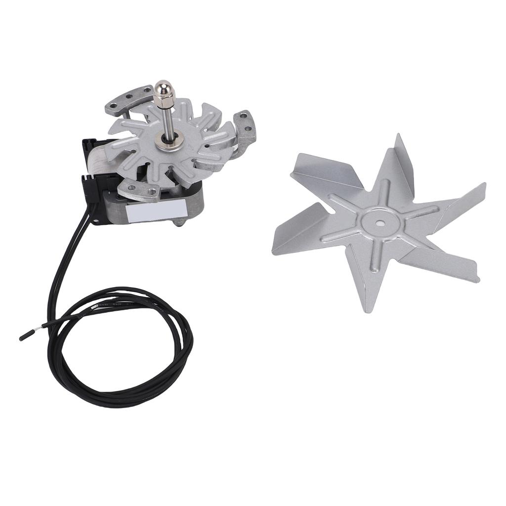 Oven Motor and Fan Blade Heatproof Aluminum High Performance Drying Motor with 6 Fan Blades