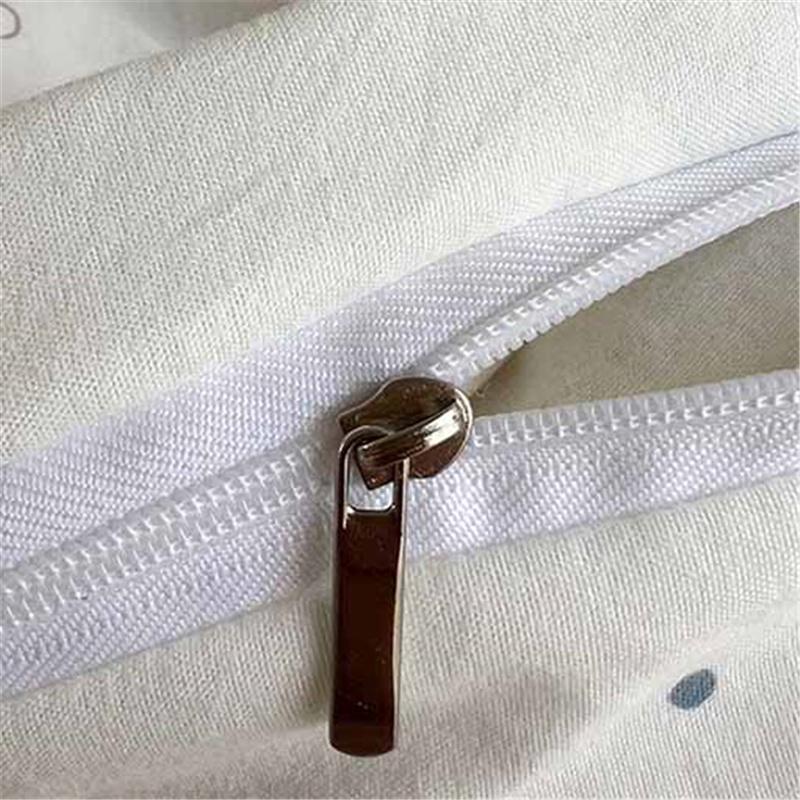 Set de lenjerie de pat 100% bumbac nor ultra-moale prietenos cu pielea set de 4 piese husă de plapumă respirabil clasa A textile de casă