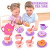 Kids Tea/Pastry Set Toy Simulation Pretend Play Food Playset For Children Montessori Toddler Children Gift Kitchen Girl