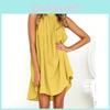 Chic Womens Holiday Irregular Ladies Summer Beach Sleeveless Party Dress For Effortless Style And Comfort
