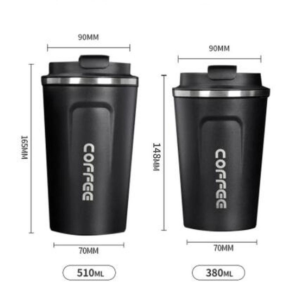 Edelstahl Smart Coffee Tumbler Thermosbecher mit intelligenter Temperaturanzeige Tragbarer Reisebecher 380 ml 510 ml